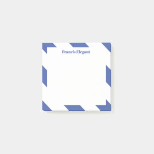 Post-it® Blue Striped Personalized Post Notas