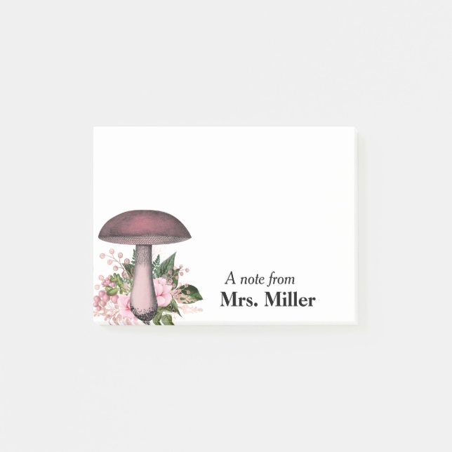 Post-it® Bonito Mushroom Bouquet Notas personalizadas (Anverso)