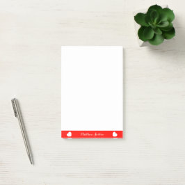 Post-it® Bonito texto Personalizado Notas Post-it 4 x 6 pul
