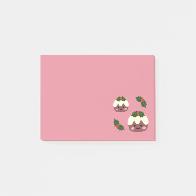 Post-it® Budín de Navidad 2 Notas Adhesivas (Anverso)