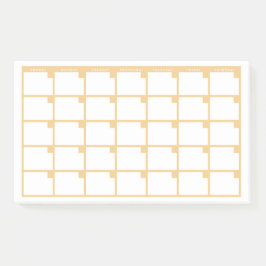 Post-it® Calendario Amarillo de notas post-it sin fecha