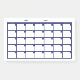 Post-it® Calendario de notas pegajosas sin fecha - Naval