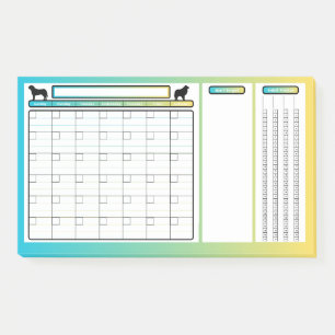 Post-it® Calendario mensual no fechado para perros Notas po