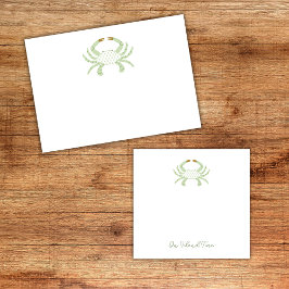 Post-it® Cangrejo verde personalizado chic, notas adhesivas