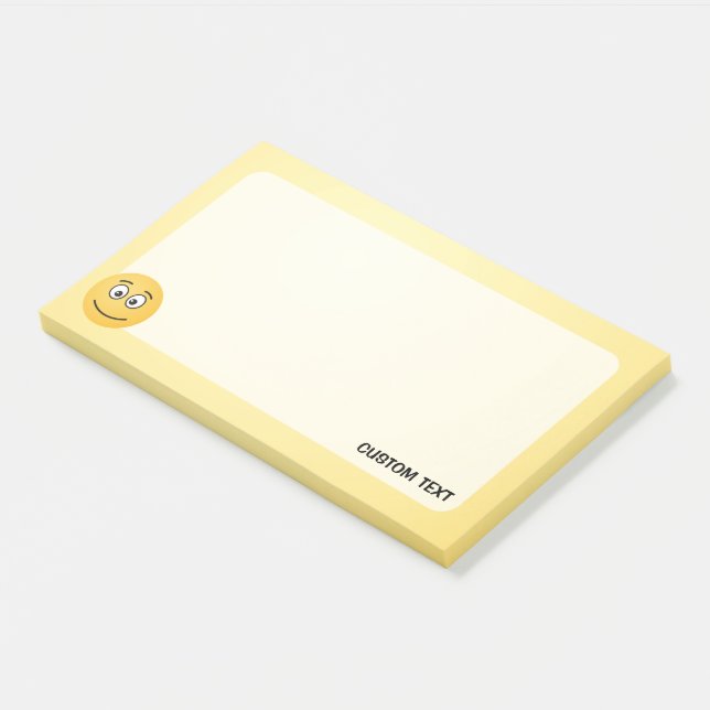 Post-it® Cara sonriente con notas de Open Eyes Post-it (En perspectiva)