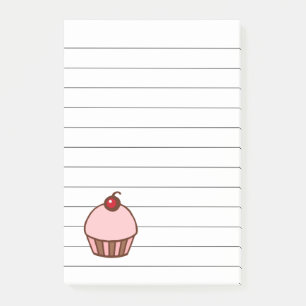Post-it® Cherry Cupcake Kitchen Post Notas Regalo