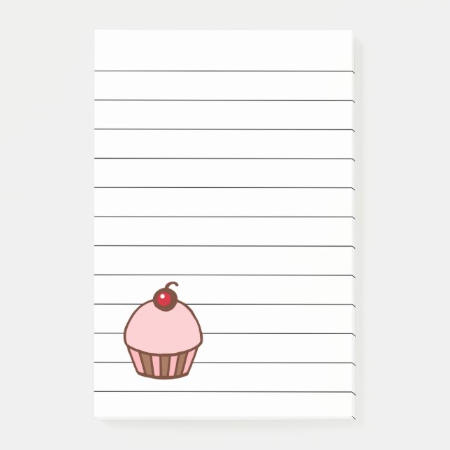 Post-it® Cherry Cupcake Kitchen Post Notas Regalo (Anverso)