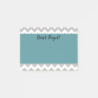 Chevron personalizado y notas Verde azuladas