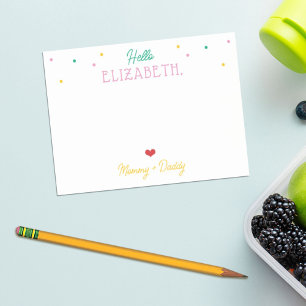 Post-it® Chica personalizado Almuerzo Box Notas Rasplantes