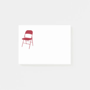 Post-it® Chisholm Notas de la Presidencia plegable Rojo