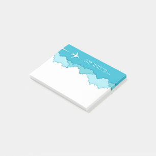 Post-it® Cielos amistosos Piloto de notas Sky y aeronáuti
