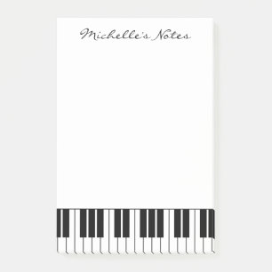 Post-it® Claves de piano personalizado notas pegajosas para