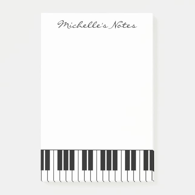 Post-it® Claves de piano personalizado notas pegajosas para (Anverso)
