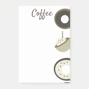 Post-it® Coffee Latte Chocolate Donut Cafe Notas Post-it