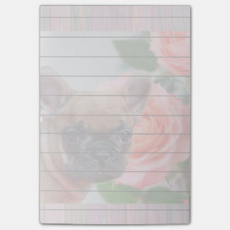 Post-it® Cojín de las notas de post-it del bulldog francés