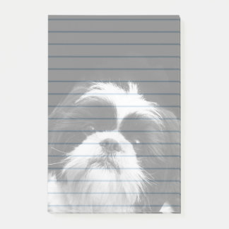Post-it® Cojín de las notas de post-it del perro de Shih