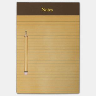 Post-it® "Cojín legal amarillo" con las notas del Poste-it