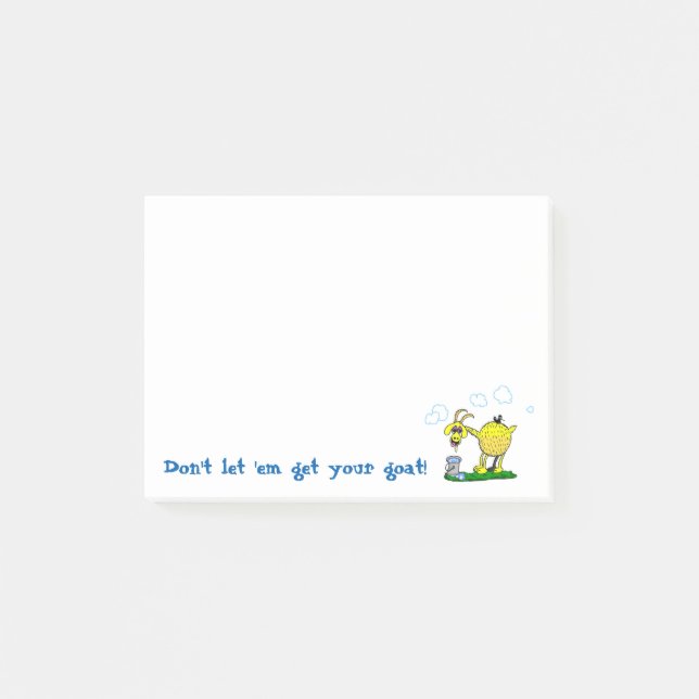 Post-it® Consiga a su cabra las notas pegajosas (Anverso)