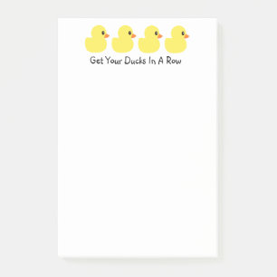 Post-it® "Consiga sus patos en las notas de post-it de una