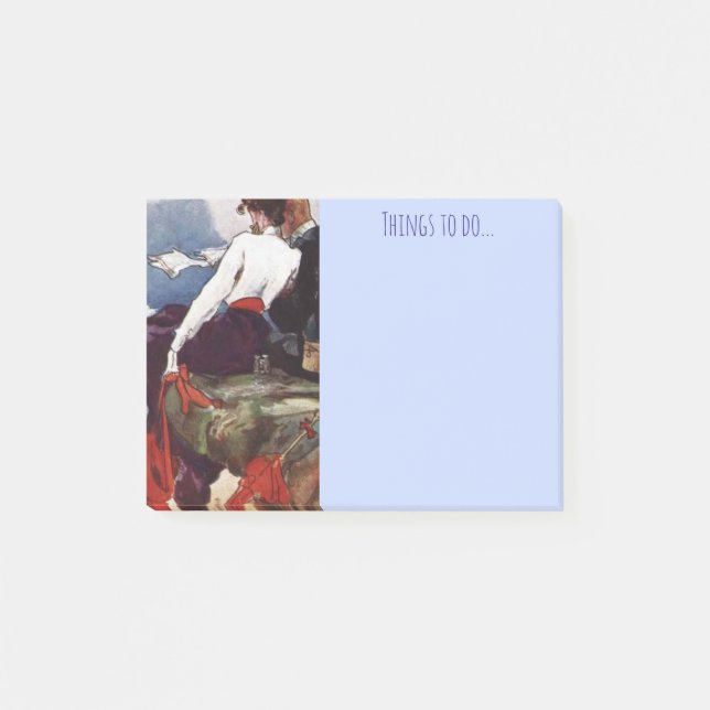 Post-it® Cornualle las cosas a notas (Anverso)