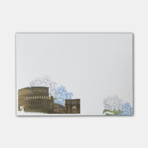 Post-it® Cuaderno de notas azul antiguo del Hydrangea de