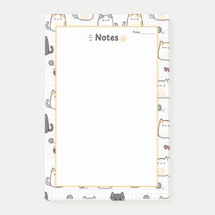 Post-it® Cuaderno De Notas De Gato Kawaii Lindo