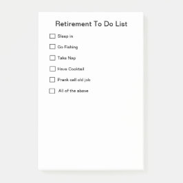 Post-it® Cuaderno de notas del retiro