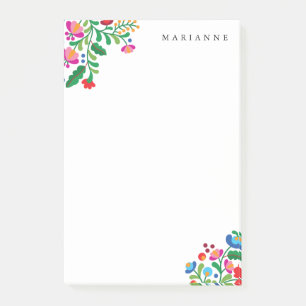 Post-it® Cuaderno de notas personalizado con bordado mexica