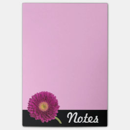 Post-it® Cuaderno de notas púrpura de la margarita del
