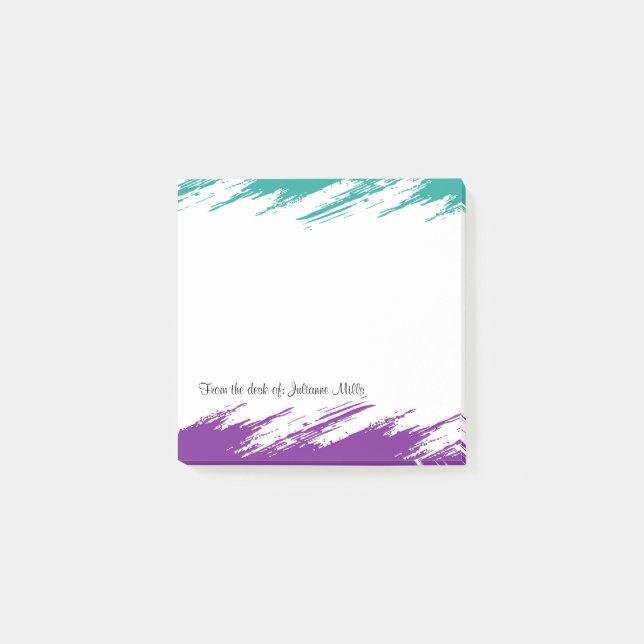 Post-it® Cuadernos de notas pegajosos elegantes modernos (Anverso)