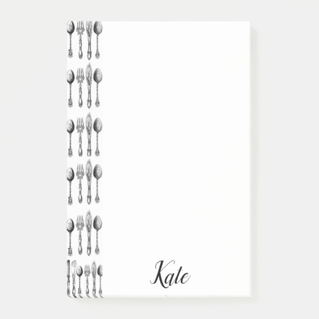 Post-it® Cucharas Utensilios de Notas Adhesivas (Anverso)