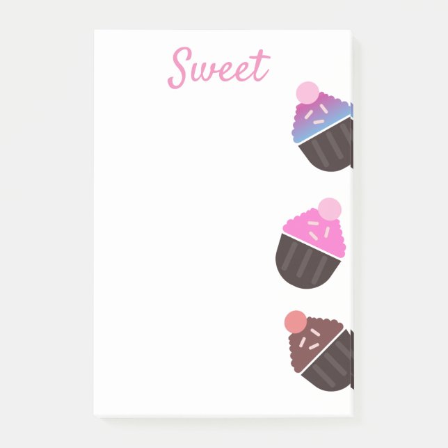 Post-it® Cupcakes Bakery Sweet Frosting Notas posteriores a (Anverso)