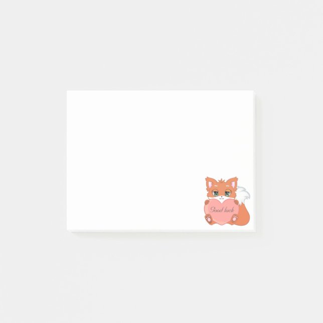 Post-it® Cute Little Fox Notas Adhesivas (Anverso)