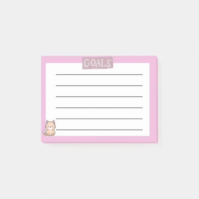 Post-it® Cute notas adhesivas pegajosas  (Anverso)
