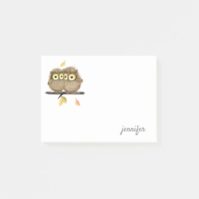 Post-it® Cute Owls publica notas (Anverso)