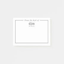 De La Escritorio De Simples Notas De Negocios Mini