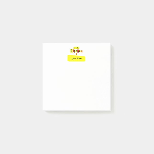 Post-it® Desde La Cocina De Notas Adhesivas Personalizadas  (Anverso)
