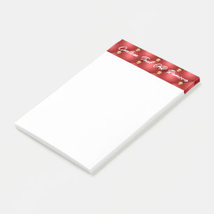 Post-it® Diamantes de oro Rojo Tirados Notas pegajosas pers