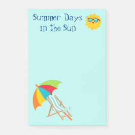 Post-it® Días de verano en las notas del Sun Post-It