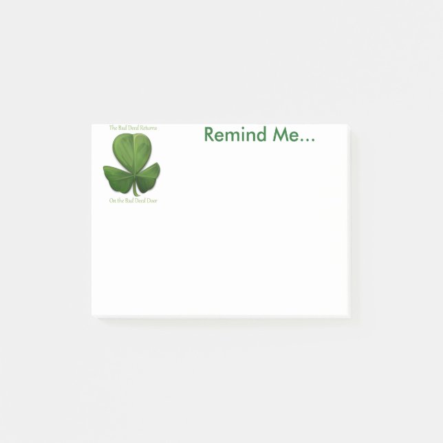 Post-it® Dichos irlandeses antiguos. Notas de memorándum (Anverso)