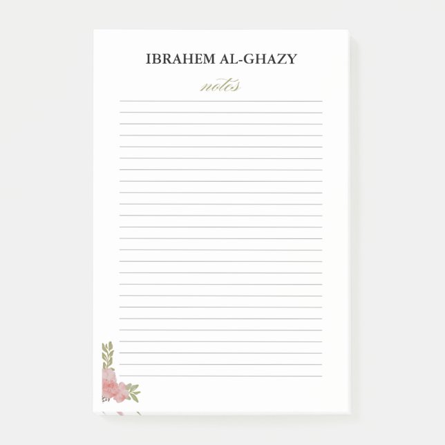 Post-it® Diseño de Notas de Ti de personalizado Profesional (Anverso)