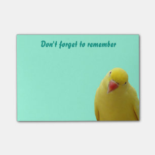 Post-it® Divertido "no olvide" las notas pegajosas del