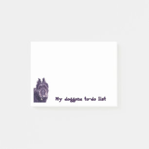 Post-it® Doggone notas pegajosas de Bouvier de Flandes de