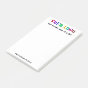 Post-it® Ejemplo de notas de su logotipo y de la publicació