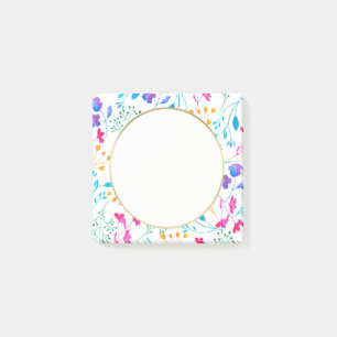 Post-it® El arco iris blanco de la puntilla colorea notas