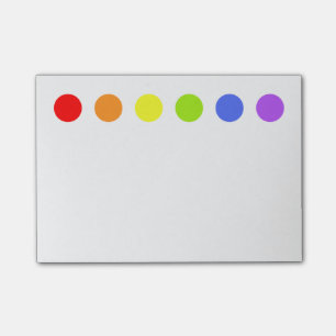 Post-it® El arco iris puntea notas