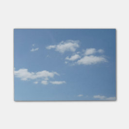 Post-it® El cielo azul con blanco se nubla notas de post-it