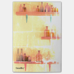 Post-it® El vintage embotella notas de post-it "elegantes"