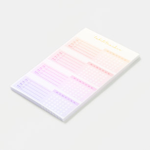 Post-it® Elegant Weekly Habit Tracker Notas Post-it