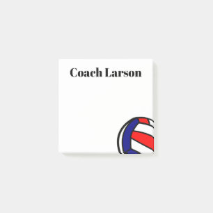 Post-it® Entrenador de voleibol gracias regalo notas pegajo